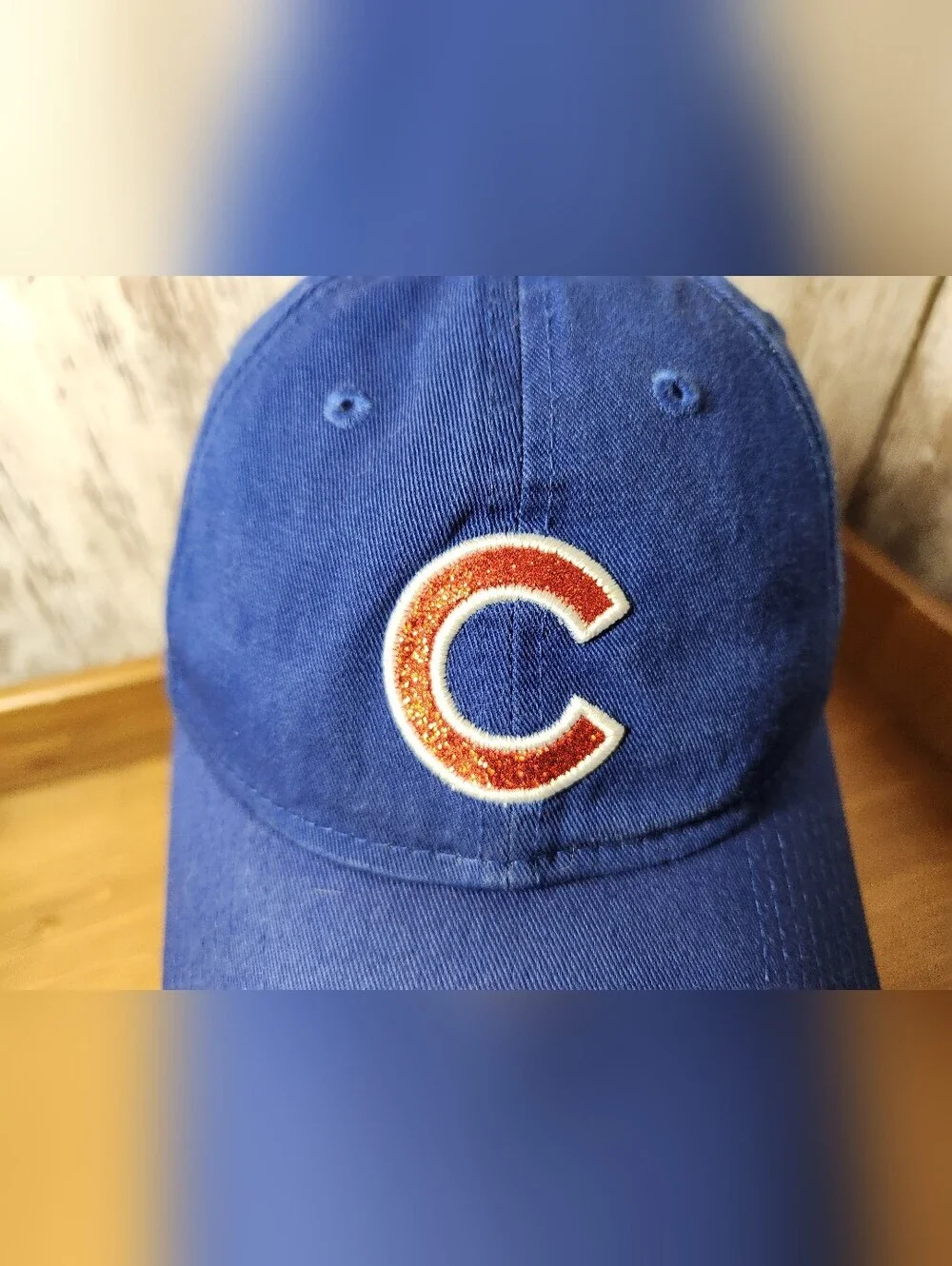 New Era 9Twenty MLB Chicago Cubs Women's Baseball Cap Hat Glitter 